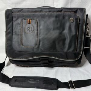 Targus Urban Messenger Bag Case Designed Up To 15.4” Laptops With Orange Accents
